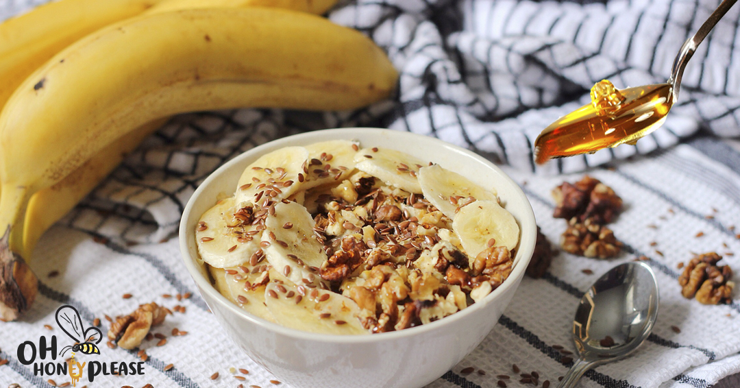 Banana, Nut and Honey Porridge